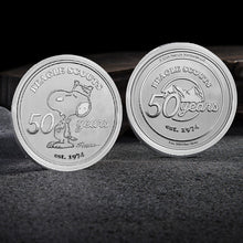 Load image into Gallery viewer, Peanuts Beagle Scouts 50th Anniversary Silver Round