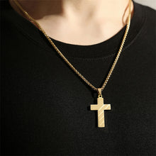 Load image into Gallery viewer, American Flag Cross Pendant Necklace