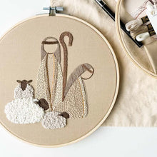 Load image into Gallery viewer, Nativity Scene Embroidery Kit