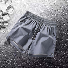 Load image into Gallery viewer, Men's Plain Solid Color Drawstring Pocket Shorts