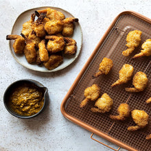 Load image into Gallery viewer, Nonstick Air Fryer Basket &amp; Crisper Tray