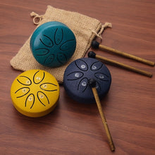 Load image into Gallery viewer, Buddha Stones Mini Steel Tongue Drum Kit (3 Inch)