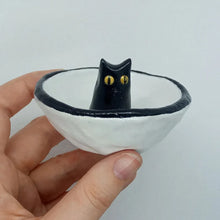 Load image into Gallery viewer, Lucky Black Cat Decorative Trinket Bowl Dish