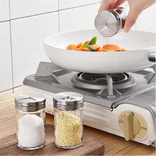 Load image into Gallery viewer, Glass Spice Jars Set