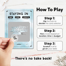 Load image into Gallery viewer, Date Night Ideas Scratch Card Game