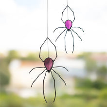 Load image into Gallery viewer, Spider Stained Glass Suncatcher