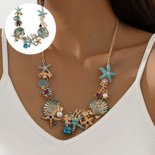 Load image into Gallery viewer, Shell Starfish Pearl Necklace