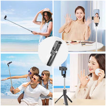 Load image into Gallery viewer, Selfie Stick-stativ med Bluetooth-fjernkontroll