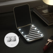 Load image into Gallery viewer, Mini LED Magnification Pocket Mirror