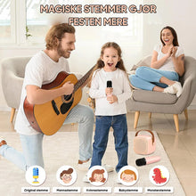 Load image into Gallery viewer, Mini karaokemaskin med trådløse mikrofoner