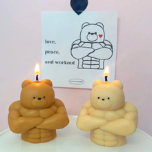Load image into Gallery viewer, Muscle Bear Candle