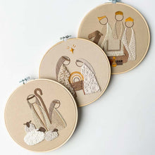 Load image into Gallery viewer, Nativity Scene Embroidery Kit