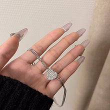Load image into Gallery viewer, Diamond-Set Magnetic Heart Pendant