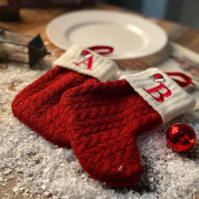 Load image into Gallery viewer, Christmas Letter Knit Stocking