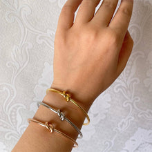 Load image into Gallery viewer, Adjustable Infinity Love Knot Bangle Bracelet