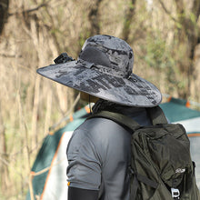 Load image into Gallery viewer, Solar &amp; USB Charging Fan Outdoor Fishing Hat
