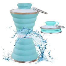 Load image into Gallery viewer, 500ML Foldable Silicone Water Bottle Cup
