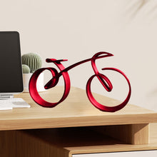 Load image into Gallery viewer, Minimalist Bicycle Sculpture Wireframe Style