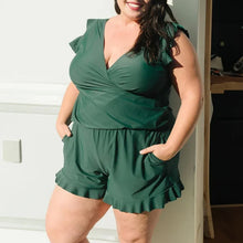 Load image into Gallery viewer, Built-in bra and Leggings Swim Romper