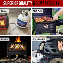 Load image into Gallery viewer, Propane Refill Adapter Hose with Gauge &amp; Control Valve