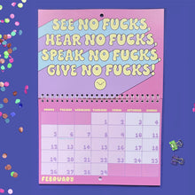 Load image into Gallery viewer, Funny and Sweary Double Page Wall Calendar