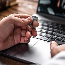 Load image into Gallery viewer, Stainless Steel Motorcycle Tire Fidget Ring