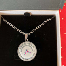 Load image into Gallery viewer, Hummingbird Memorial Necklace