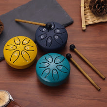Load image into Gallery viewer, Buddha Stones Mini Steel Tongue Drum Kit (3 Inch)