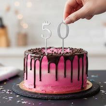 Load image into Gallery viewer, Reusable Number Birthday Candle Holder Set