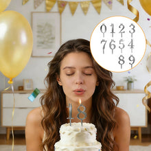 Load image into Gallery viewer, Reusable Number Birthday Candle Holder Set