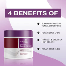 Load image into Gallery viewer, Collagen nourishing hair care deep repair purple hair mask