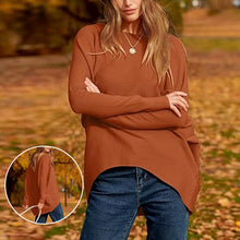 Load image into Gallery viewer, Women's Irregular Oversized Dolman Sleeve Knitted Pullover