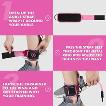 Load image into Gallery viewer, Ankle Resistance Band Set for Leg and Hip Training