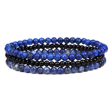 Load image into Gallery viewer, Amethyst Stress Relief Beaded Bracelet
