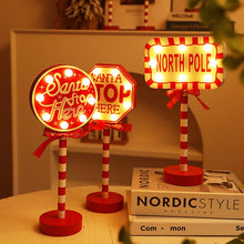Load image into Gallery viewer, Christmas Street Sign Decoration Lights