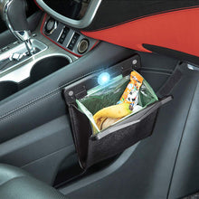 Load image into Gallery viewer, LED Car Leather Trash Can