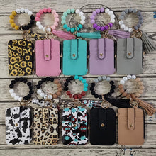 Load image into Gallery viewer, Stylish Card Holder With Silicone Bead Bracelet