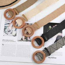 Load image into Gallery viewer, Fashion Vintage Boho Straw Woven Belt