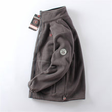 Load image into Gallery viewer, Men’s Double-Layer Fleece Hooded Jacket