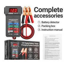 Load image into Gallery viewer, Multi-function Car 12V Battery Tester