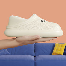 Load image into Gallery viewer, Autumn And Winter Embossed Little Bear Home Waterproof Cotton Slippers