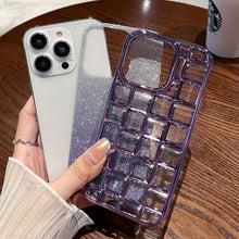 Load image into Gallery viewer, All-inclusive Glitter Gradient Rhombus Phone Case