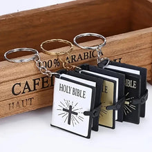 Load image into Gallery viewer, Mini Bible Cross Keychain