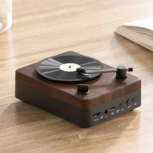 Load image into Gallery viewer, Retro bluetooth-høyttaler i tre