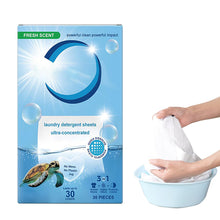 Load image into Gallery viewer, Eco-Friendly Laundry Detergent Sheets