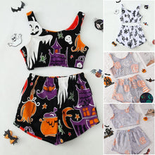 Load image into Gallery viewer, Halloween Vest Pajamas Set