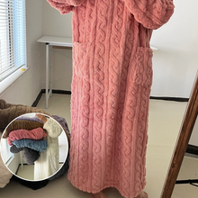 Load image into Gallery viewer, Winter Coral Velvet Home Clothes