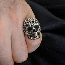 Load image into Gallery viewer, Gothic Death Skull Ring