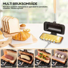 Load image into Gallery viewer, Dobbeltsidig sandwich-bakepanne