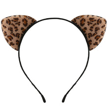Load image into Gallery viewer, Leopard Cat Ears Headband